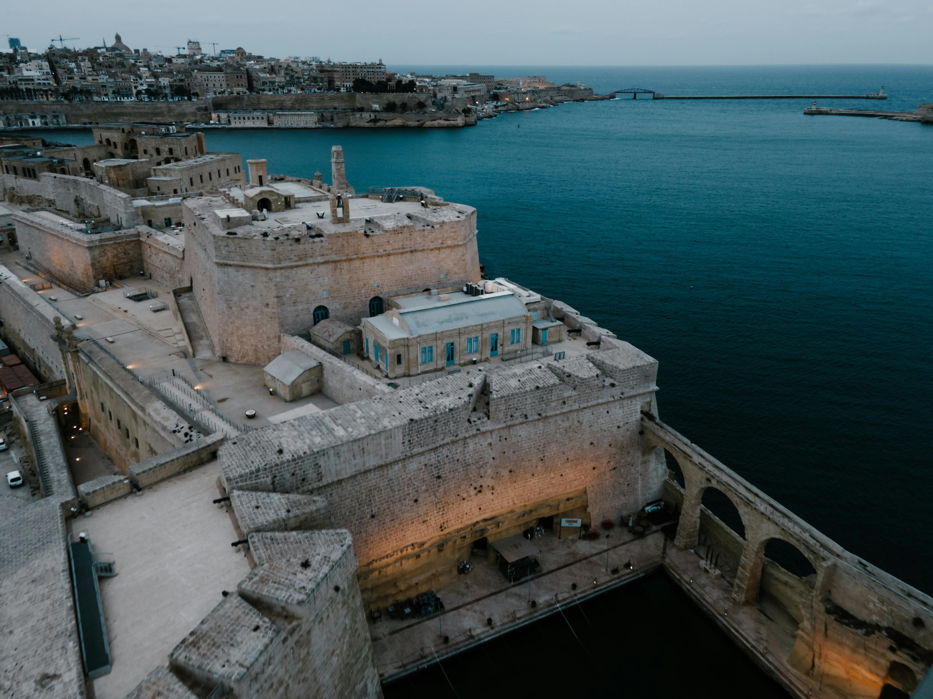 Les Three Cities vues depuis Valletta