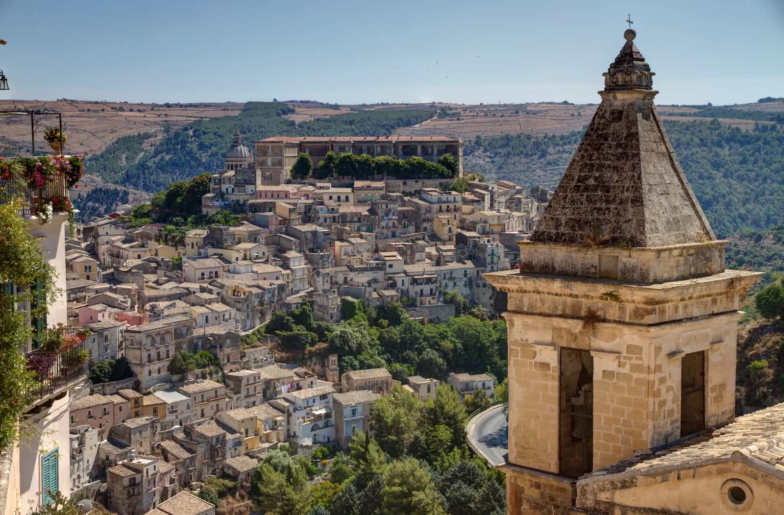 Ragusa Ibla, ville baroque du sud-est de la Sicile, à trente minutes du port de Pozzallo où accoste le ferry venu de Malte